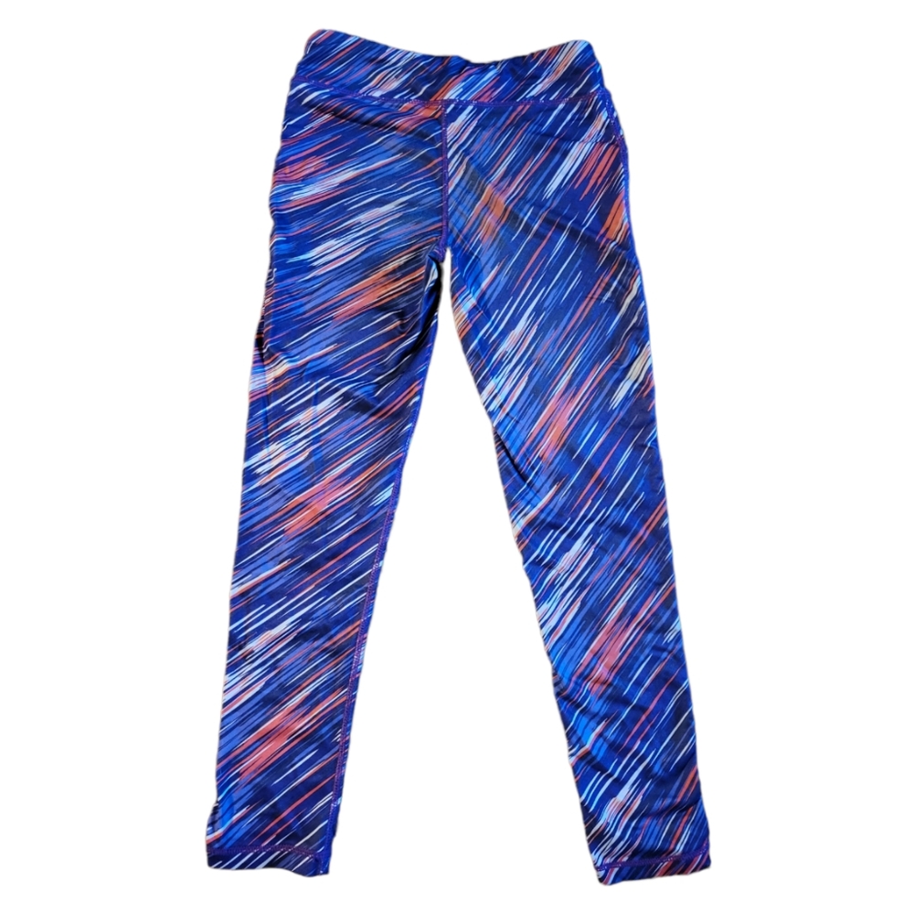 Girl's Purple Pink Multi Colored Leggings